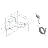 Смеситель для ванны и душа AM.PM Joy F85E15000 - фото 2
