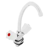 Смеситель для кухни "Сантаком" 120100с, двухвентильный, керамические кран-буксы 