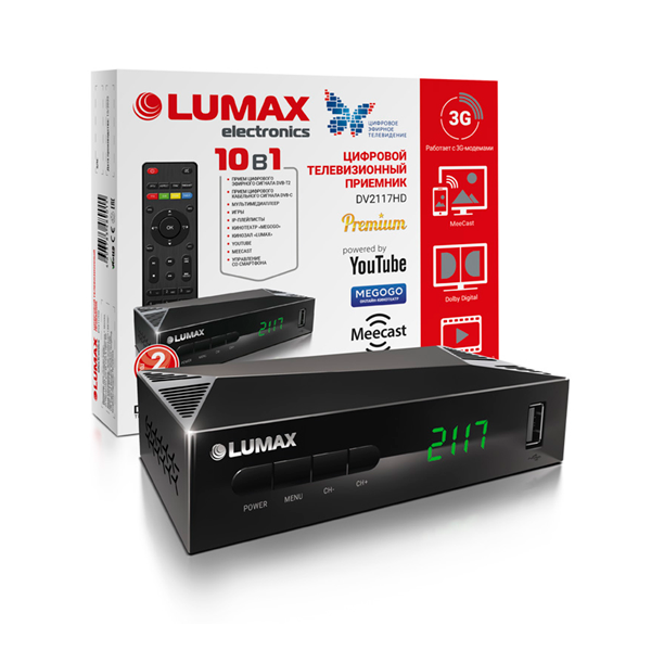 LUMAX сандық теледидар қабылдағышы DV2117HD