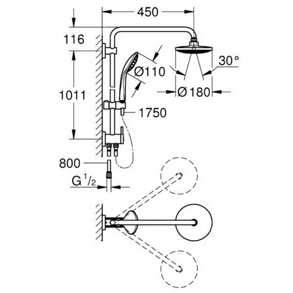 Душевая система Grohe Euphoria 27421001 - фото 5