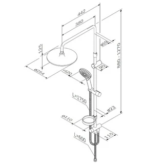 Душевая система AM.PM Like F0780064