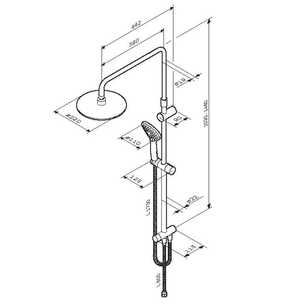 Душевая система AM.PM Gem F0790000 - фото 7