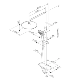 Душевая система AM.PM Like F0780200