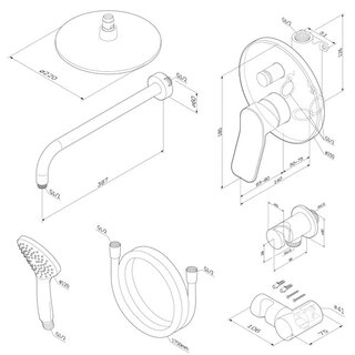 Встраиваемая душевая система AM.PM X-Joy FB85A1RH02
