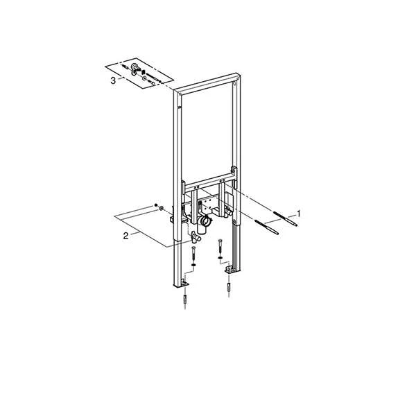 Система инсталляции для биде Grohe 38553001 - фото 2