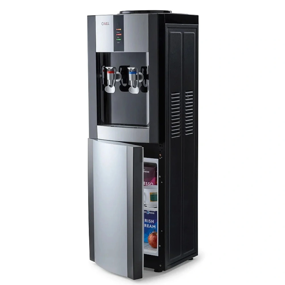 Кулер для воды AEL LD 47c black/silver со шкафчиком - фото 5