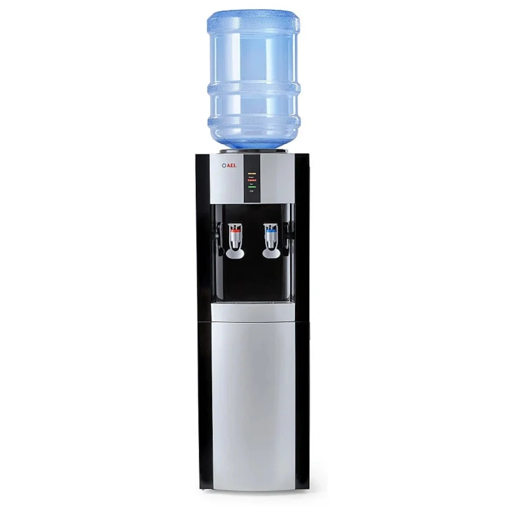 Кулер для воды AEL LD 47c black/silver со шкафчиком - фото 3