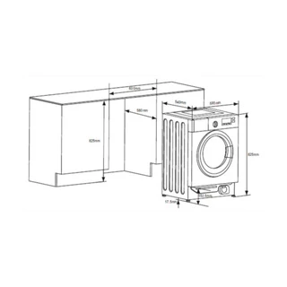 Встраиваемая стиральная машина Hansa WHE1206BI