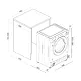 Встраиваемая стирально-сушильная машина Haier HWDQ90B416FWB-RU - фото 11