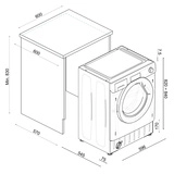 Встраиваемая стиральная машина Haier HWQ90B416FWB - фото 11