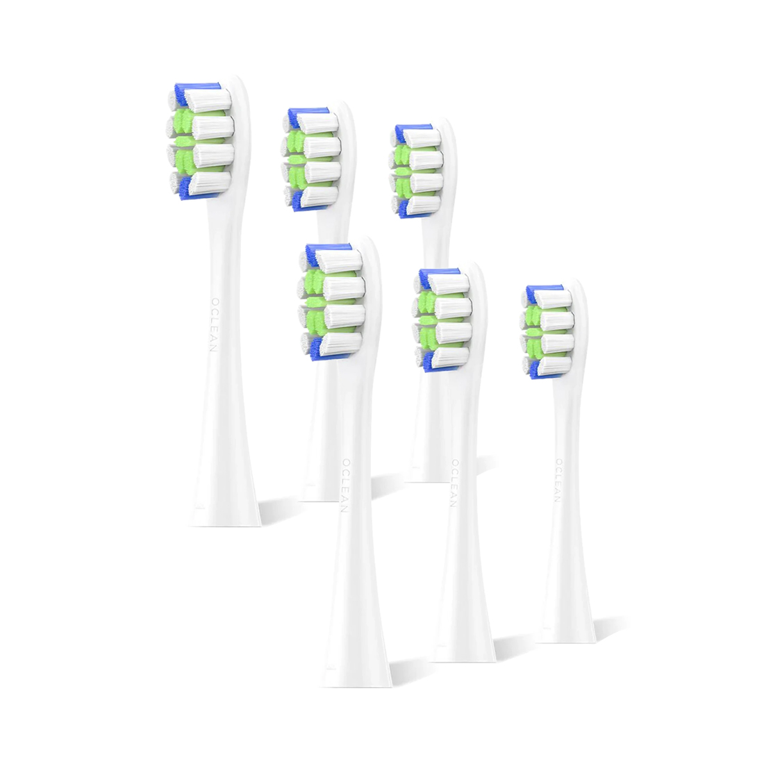 Сменные зубные щетки Oclean Plaque Control Brush Head (6-pk) White 