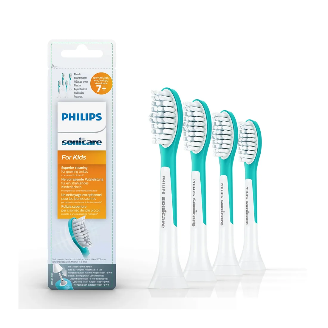 Стандартные насадки для звуковой зубной щетки для детей 7+ Philips Sonicare for Kids HX6044/33 