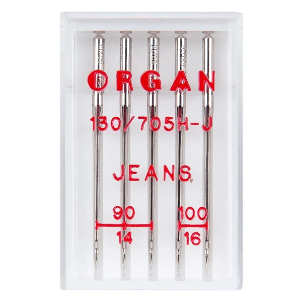 Organ тігін машинасының инелері Джинс 5/90-100 Blister - фото 2