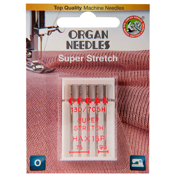 Иглы для швейных машин Organ 75-90 Blister Cупер Cтрейч 5