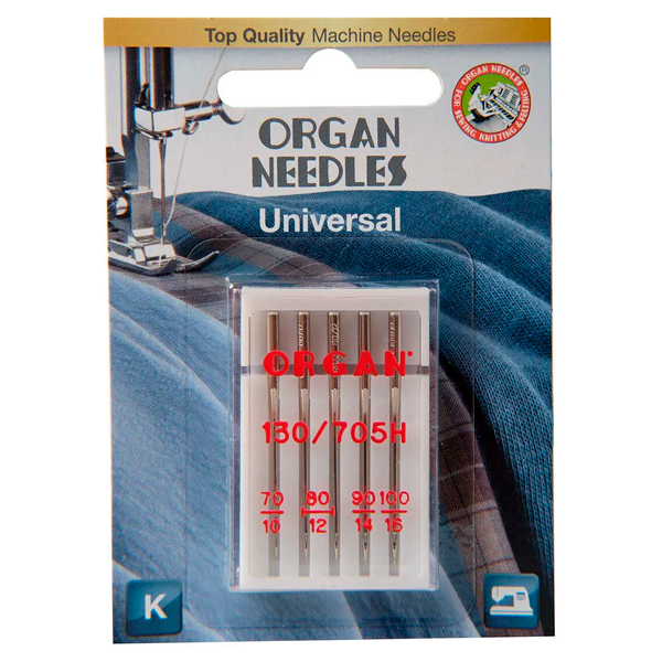 Organ тігін машинасының инелері 70-100 Blister Әмбебап 5