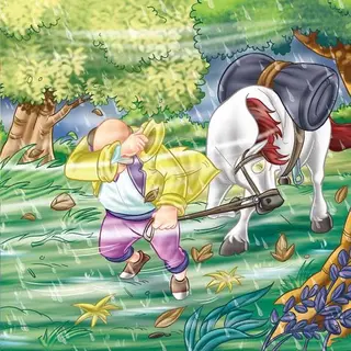 Детская книга Аруна Ару мен құбыжық (Красавица и чудовище)