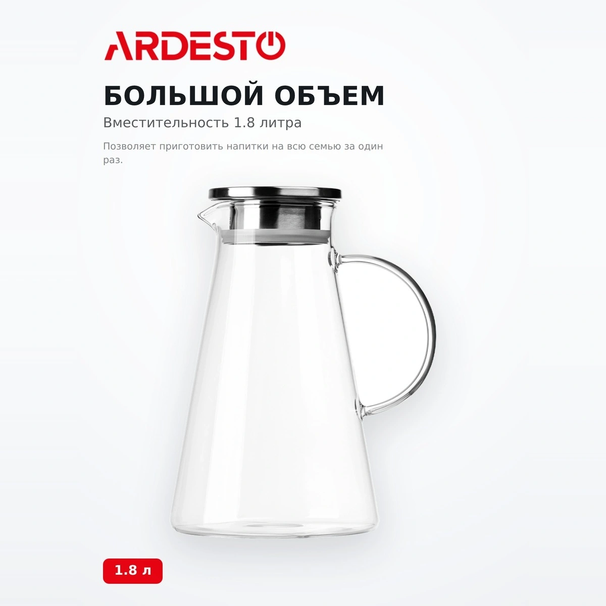 Кувшин ARDESTO AR2618PG - фото 3