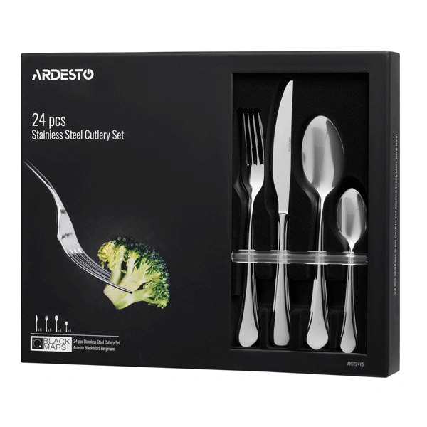Набор столовых приборов Ardesto 24 пр. (AR0724YS) - фото 7