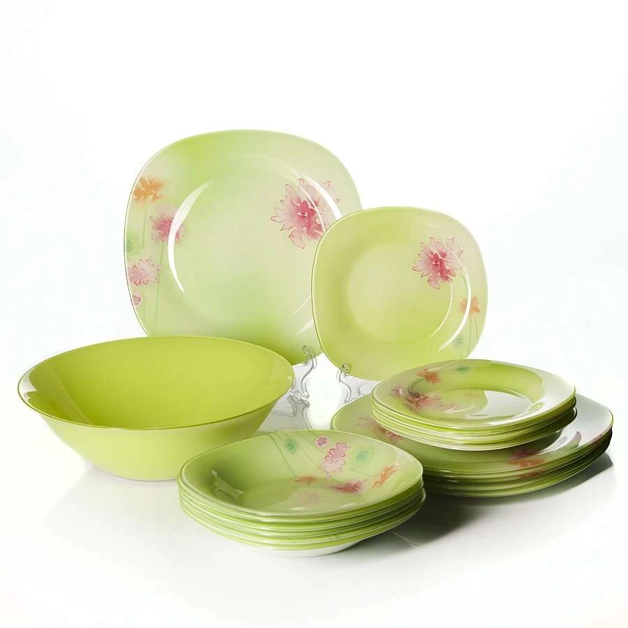 Столовый набор Luminarc J1925 Angel Green (19 предметов)