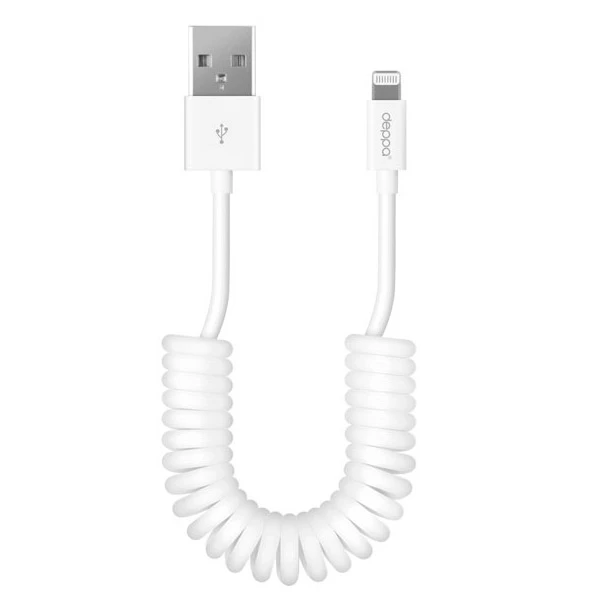 Дата-кабель Deppa USB-8-pin для Apple White