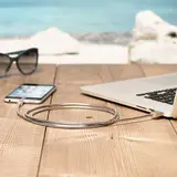 Дата-кабель Deppa Metal USB - 8-pin для Apple Silver - фото 3