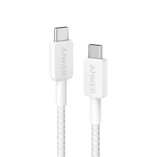 Интерфейсный кабель Anker 322 USB-C to USB-C Cable 1М (A81F5G21) Белый - фото 3