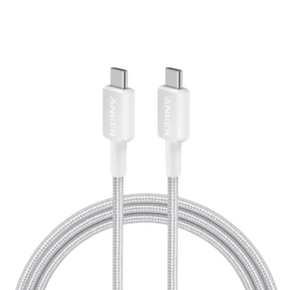 Интерфейсный кабель Anker 322 USB-C to USB-C Cable 1М (A81F5G21) Белый