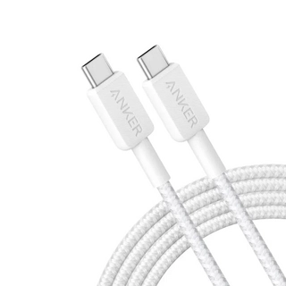 Интерфейсный кабель Anker 322 USB-C to USB-C Cable 1М (A81F5G21) Белый - фото 2
