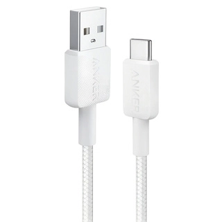Интерфейсный кабель Anker 322 USB-A to USB-C 1М (A81H5G21) Белый  - фото 2