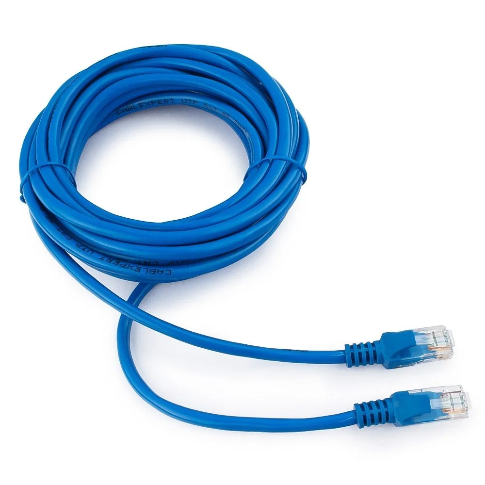 Cablexpert UTP патч-корды PP12-5M/B, 5e категориясы, 5 м, қалыпталған, көпжүргізгіш (көк)