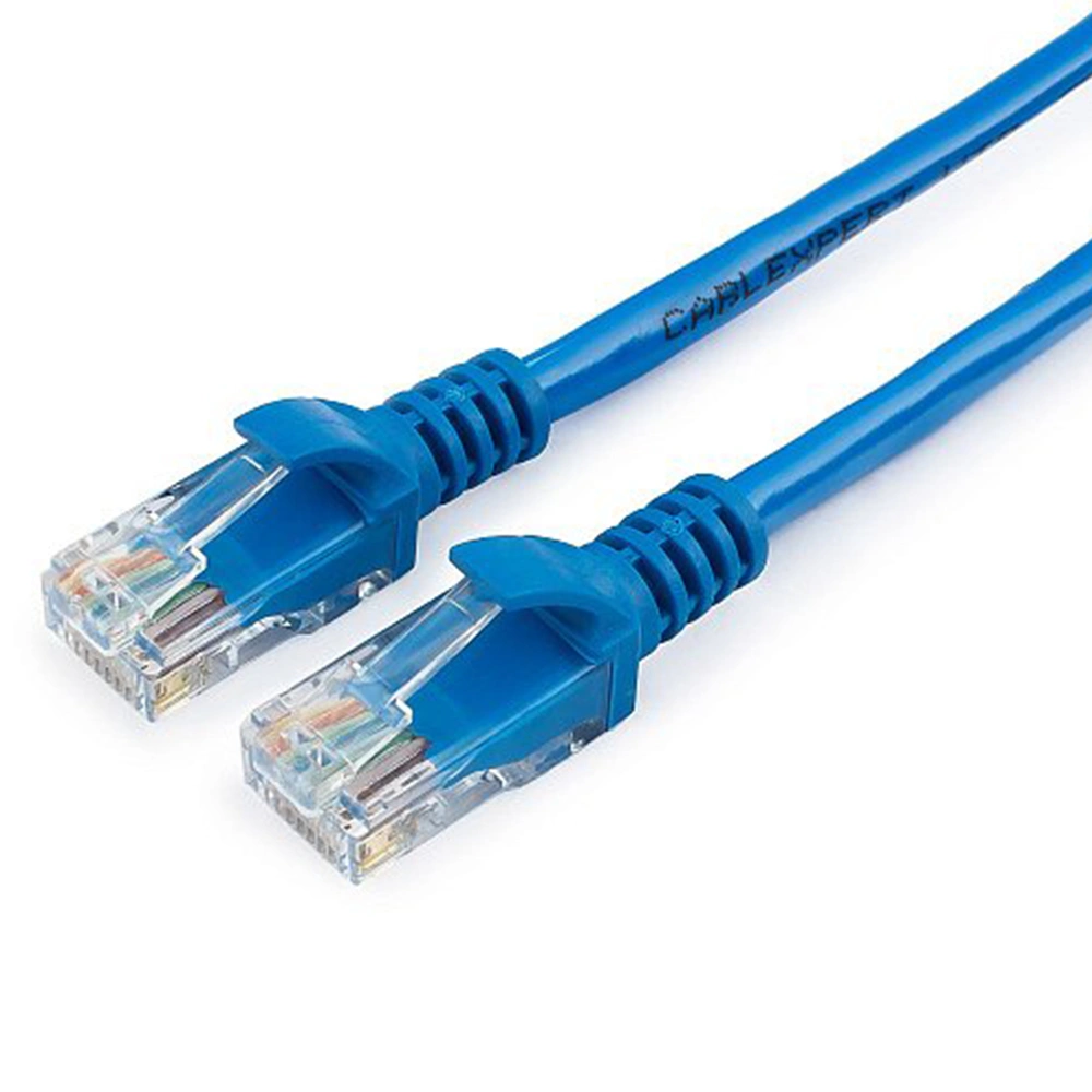 Cablexpert UTP патч-корды PP12-5M/B, 5e категориясы, 5 м, қалыпталған, көпжүргізгіш (көк) - фото 3