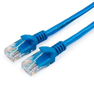 Патч-корд UTP Cablexpert PP12-15M/B кат.5e, 15м, литой, многожильный (синий)