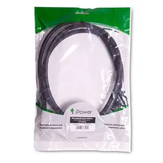 Интерфейсный кабель iPower HDMI-HDMI ver.1.4 1.5 м. 5 в. HDMI (m) - HDMI (m) 1,5м (iPiHDMi15)