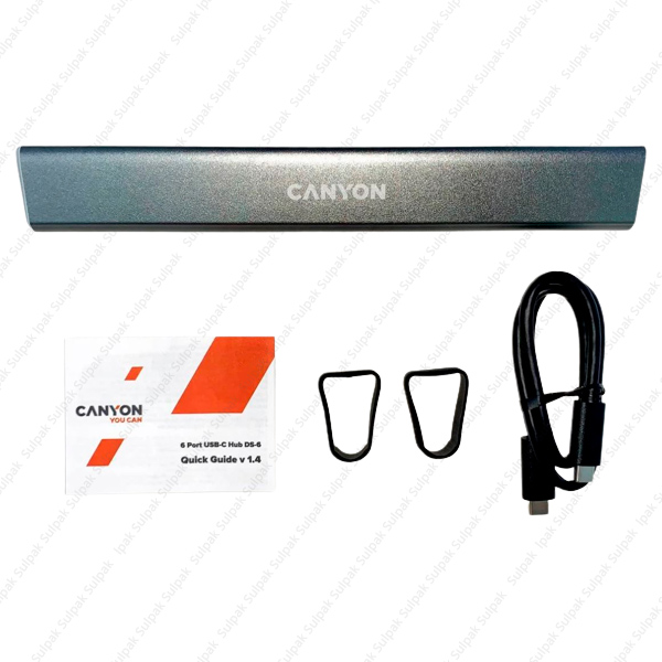 Многопортовая док-станция Canyon USB Type C 6-в-1 (CNS-TDS06DG)
