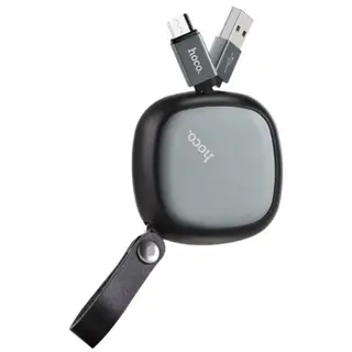 Выдвижной кабель Hoco U33 USB - Micro USB 0,9м Black