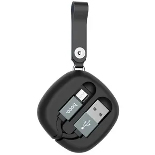 Выдвижной кабель Hoco U33 USB - Micro USB 0,9м Black
