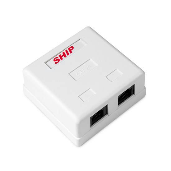 Розетка Настенная телекоммуникационная 2 Модуля SHIP A181A  Розетка Настенная телекоммуникационная 2 Модуля SHIP A181A