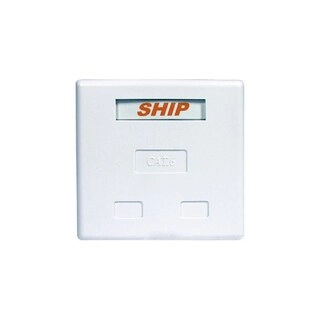 Розетка Настенная телекоммуникационная 2 Модуля SHIP A184-2 