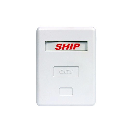 Розетка Настенная телекоммуникационная 1 Модуль SHIP A184-1 