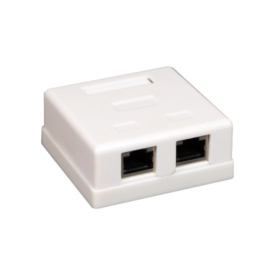 Розетка Настенная телекоммуникационная 2 Модуля SHIP A185-2  Розетка Настенная телекоммуникационная 2 Модуля SHIP A185-2