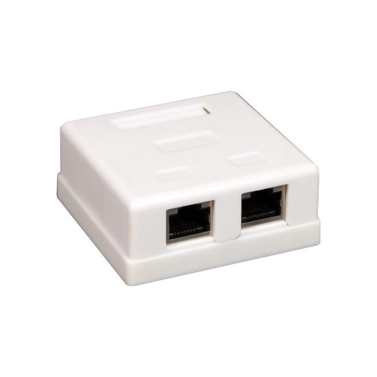 Розетка Настенная телекоммуникационная 2 Модуля SHIP A185-2 