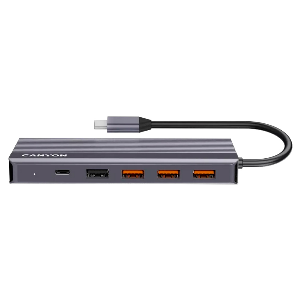 Док-станция Canyon DS-16 13in1 4k USB-C Grey - фото 2