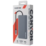 Док-станция Canyon DS-16 13in1 4k USB-C Grey - фото 5