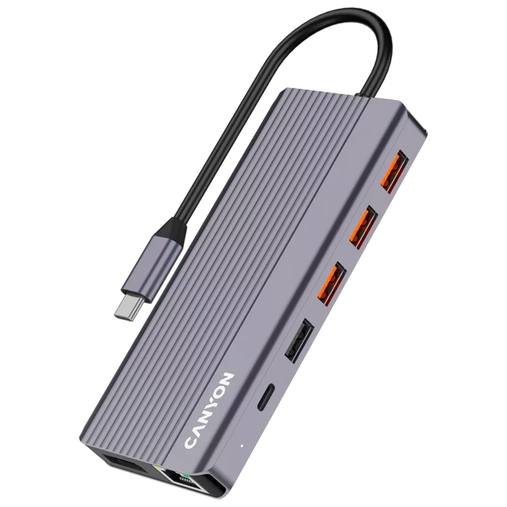 Док-станция Canyon DS-16 13in1 4k USB-C Grey Док-станция Canyon DS-16 13in1 4k USB-C Grey