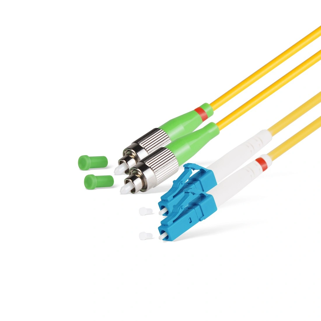 Патч Корд Оптоволоконный FC/APC-LC/UPC SM 9/125 Duplex 3.0мм 1 м 