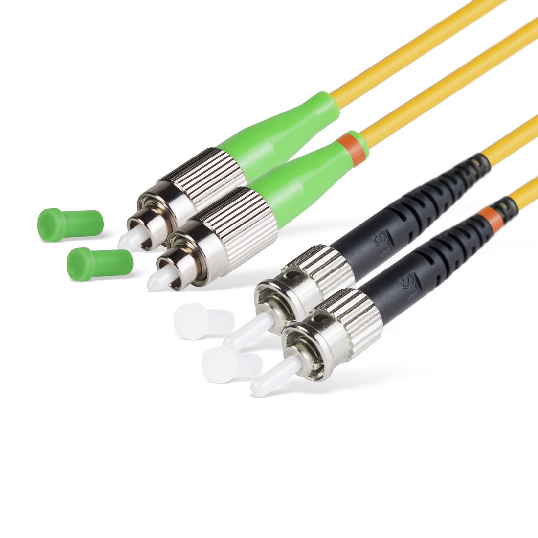 Патч Корд Оптоволоконный FC/APC-ST/UPC SM 9/125 Duplex 3.0мм 1 м 