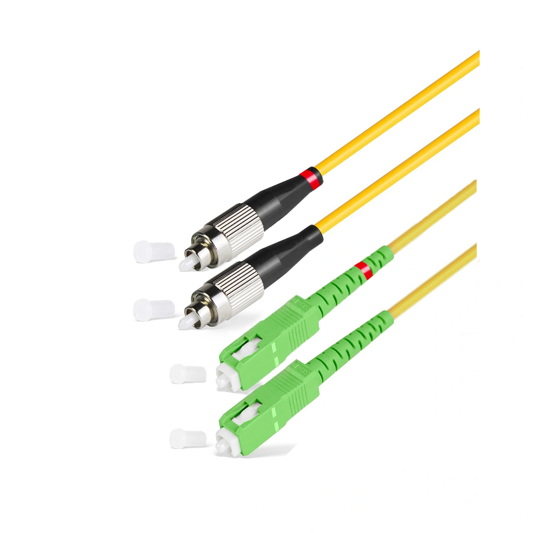 Патч Корд Оптоволоконный SC/APC-FC/UPC SM 9/125 Duplex 3.0мм 1 м 