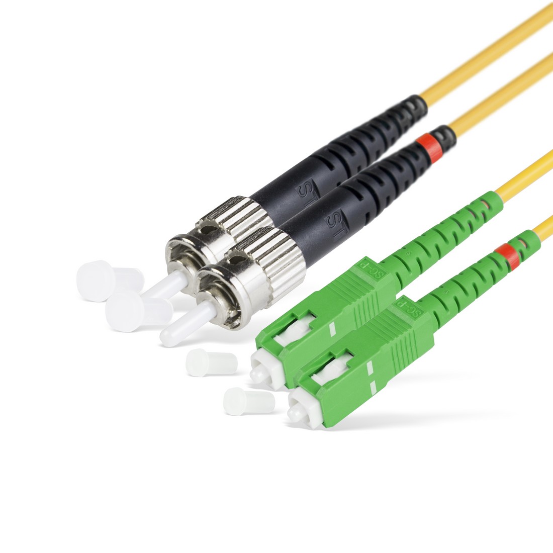 Патч Корд Оптоволоконный SC/APC-ST/UPC SM 9/125 Duplex 3.0мм 1 м 