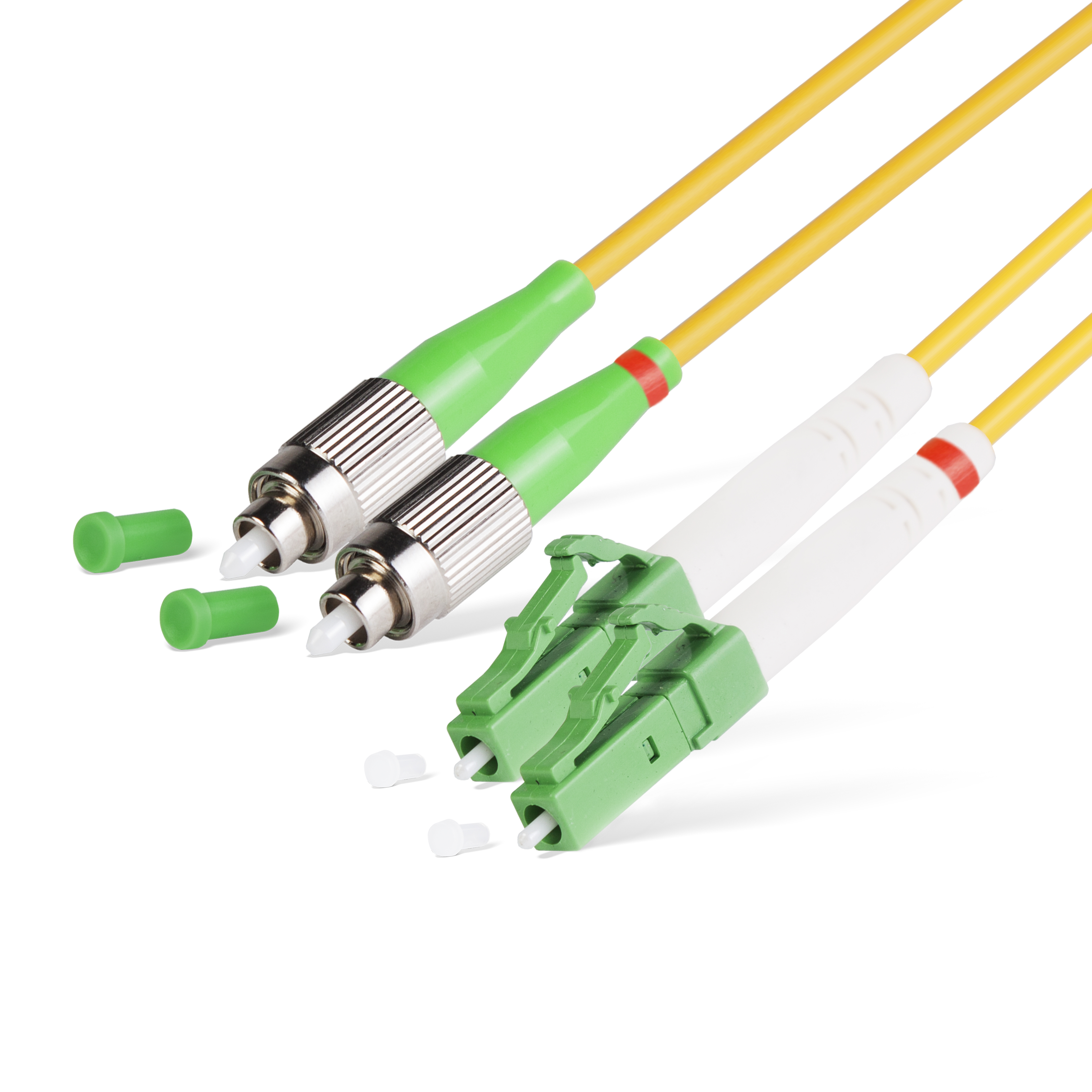 Патч Корд Оптоволоконный FC/APC-LC/APC SM 9/125 Duplex 3.0мм 1 м 