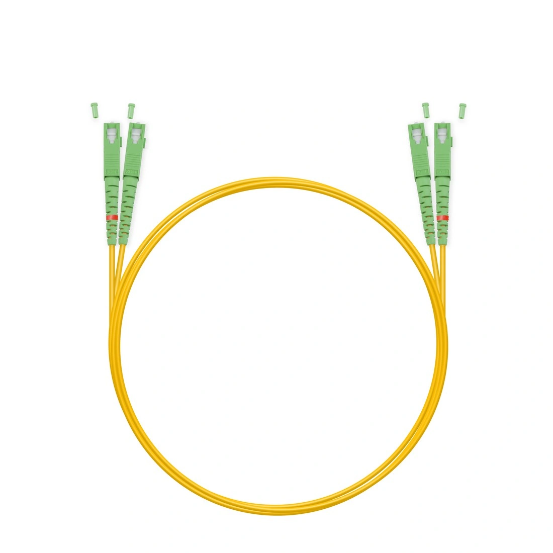 Патч Корд Оптоволоконный SC/APC-SC/APC SM 9/125 Duplex 3.0мм 1 м  - фото 3